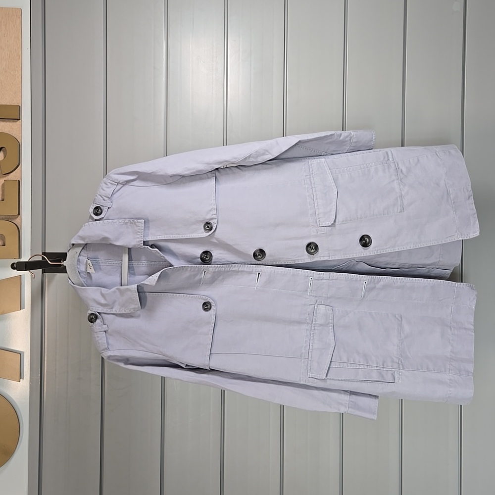 CAbi Tanner Linen- Cotton Blend Trench Coat